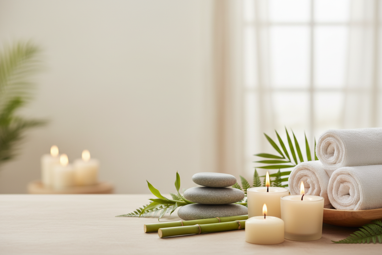 spa image used as a background 